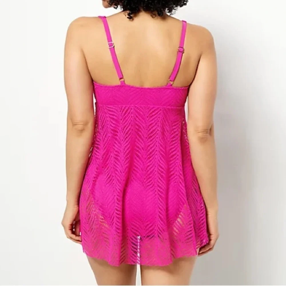 Kim Gravel x Swimsuits For All Crochet Overlay Swim Dress